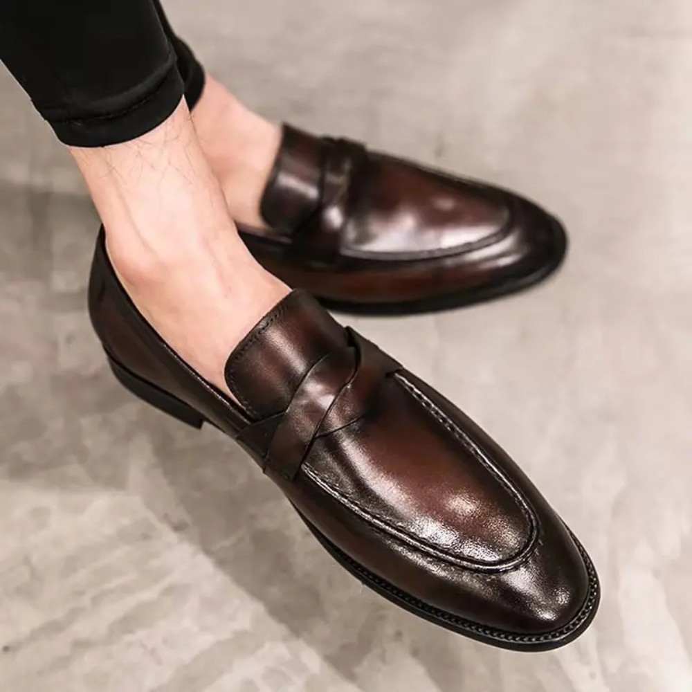 Mocassins de couro chiques