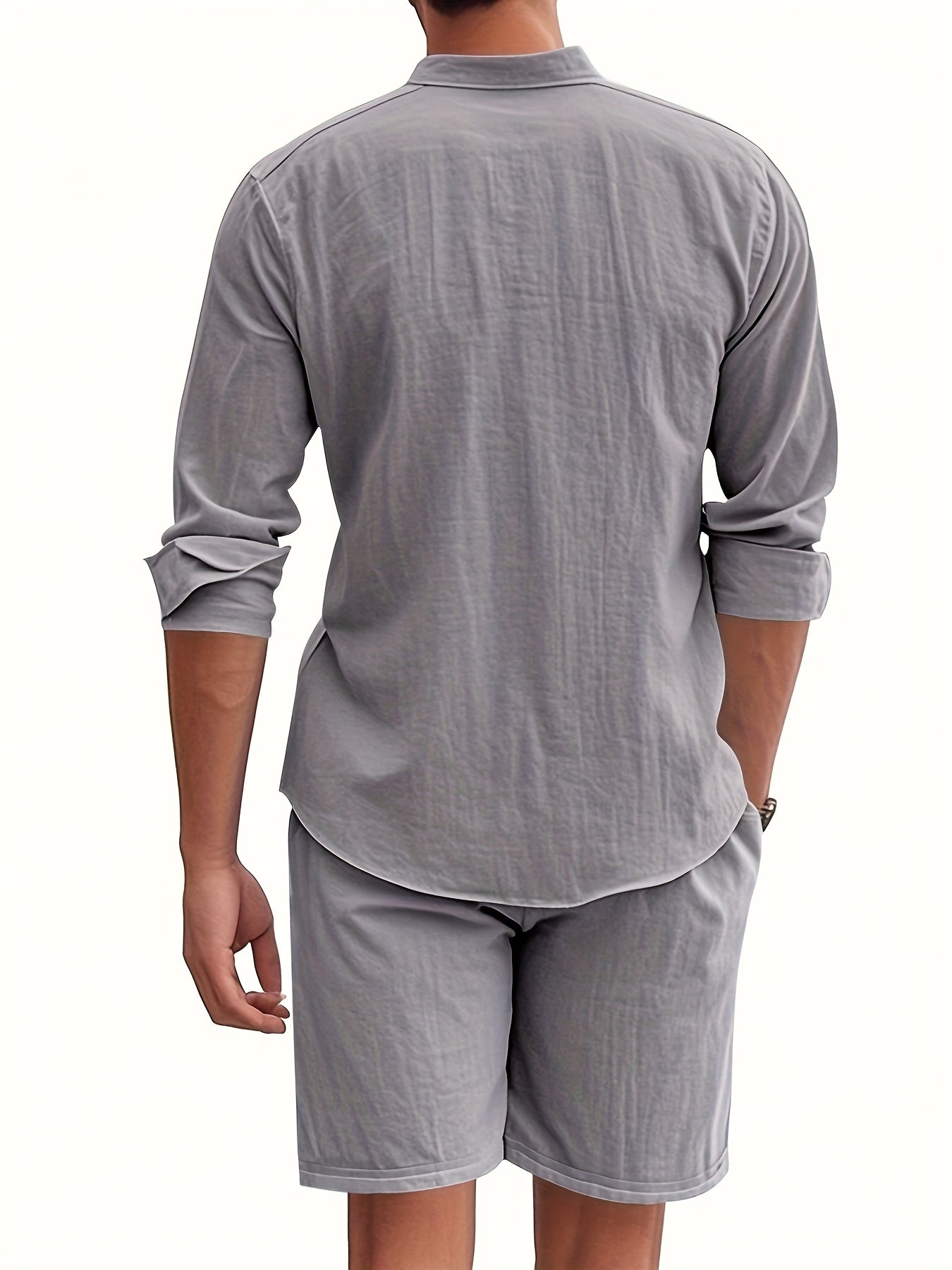 Conjunto de linho respirável