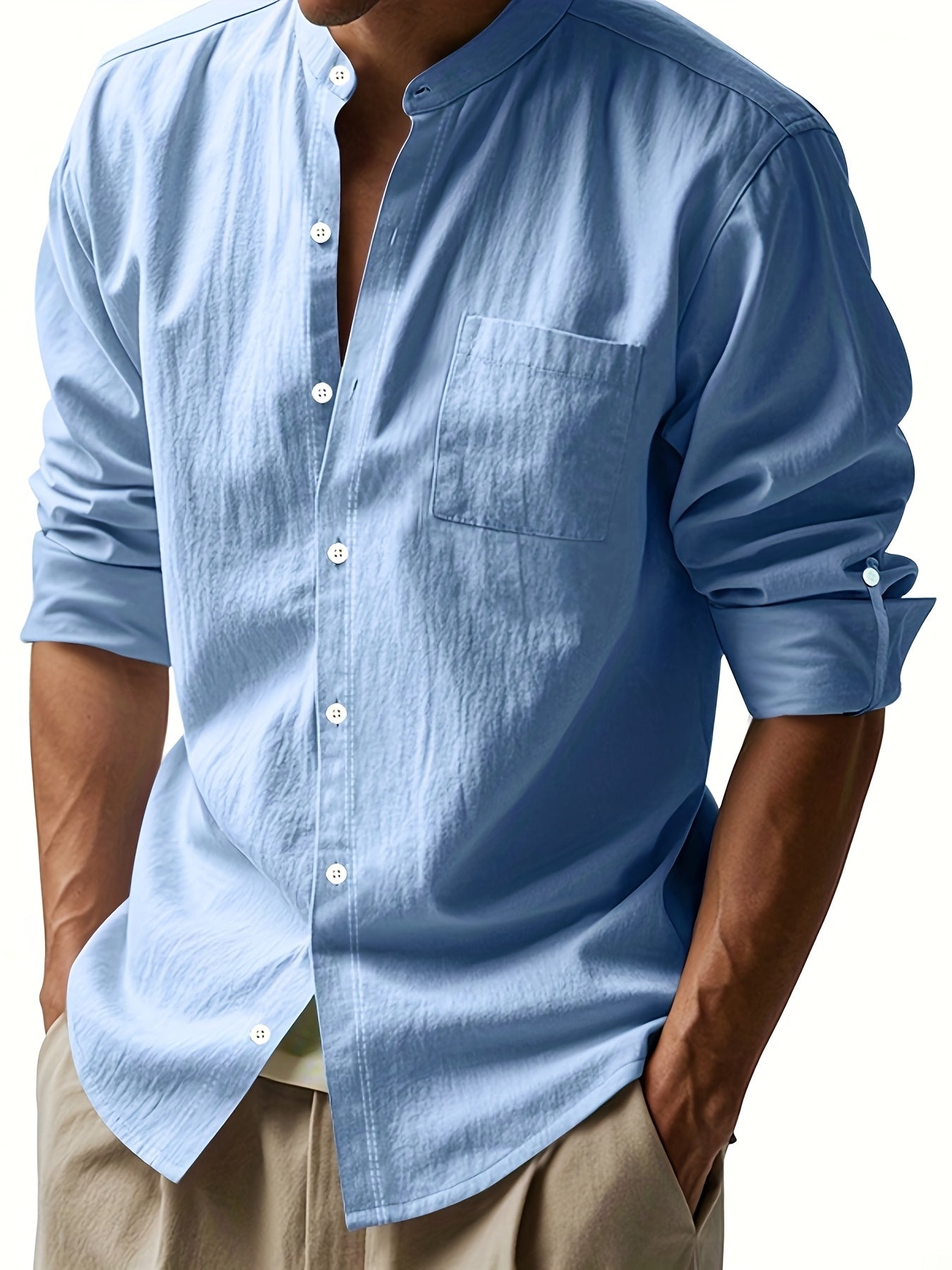 Camisa de linho elegante