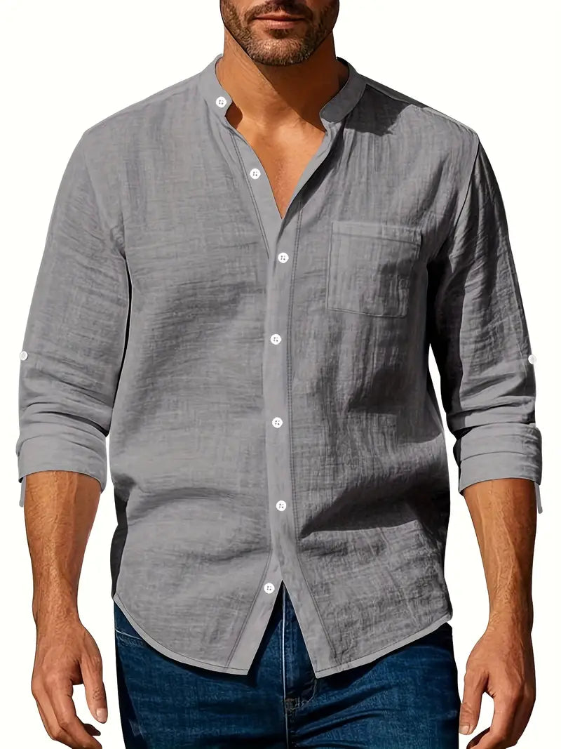 Camisa de linho elegante