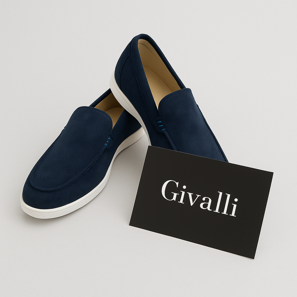 Elegantes mocassins de camurça