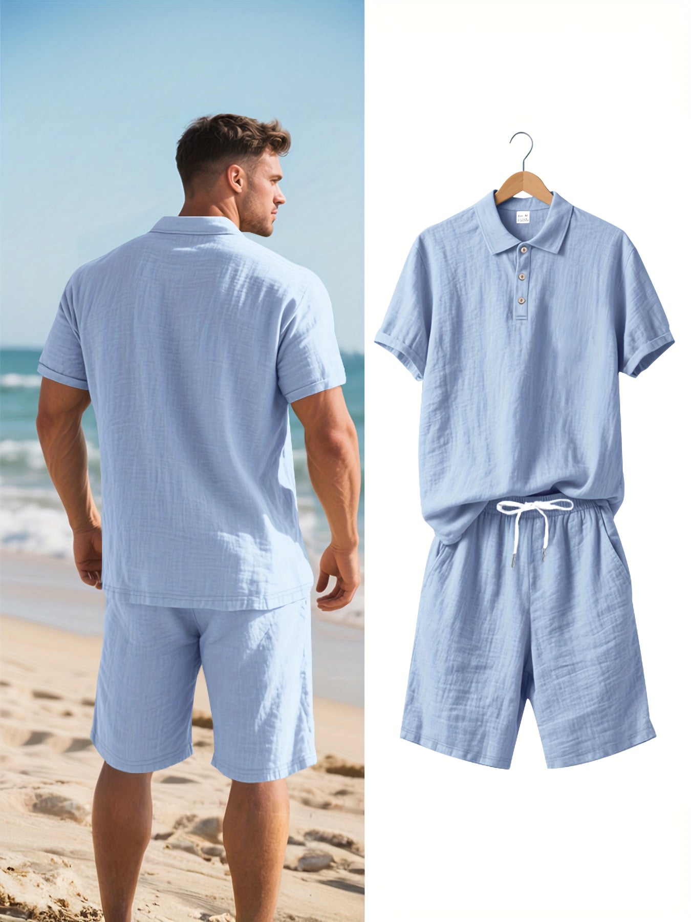 Conjunto de linho para homem