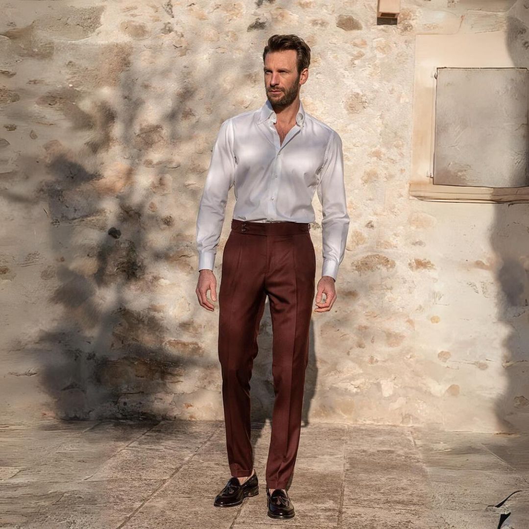 Pantalona de linho Gold Coast