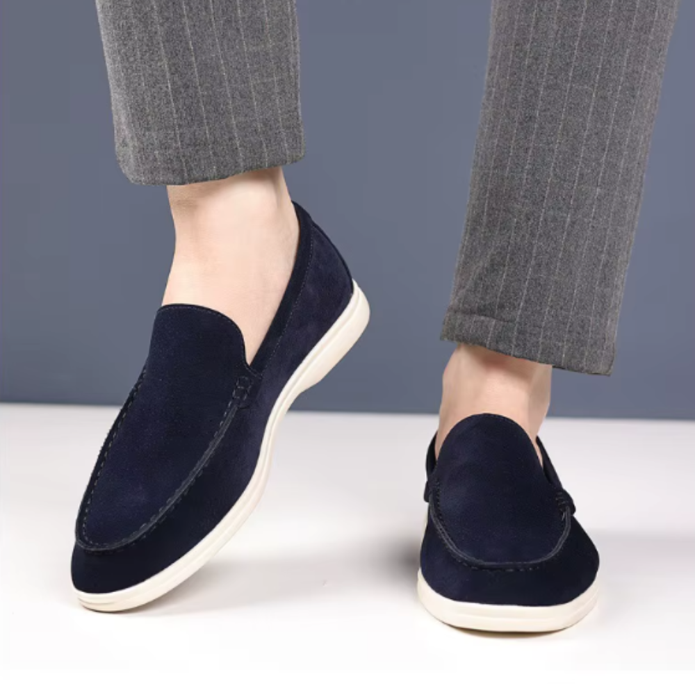 Mocassins clássicos de camurça