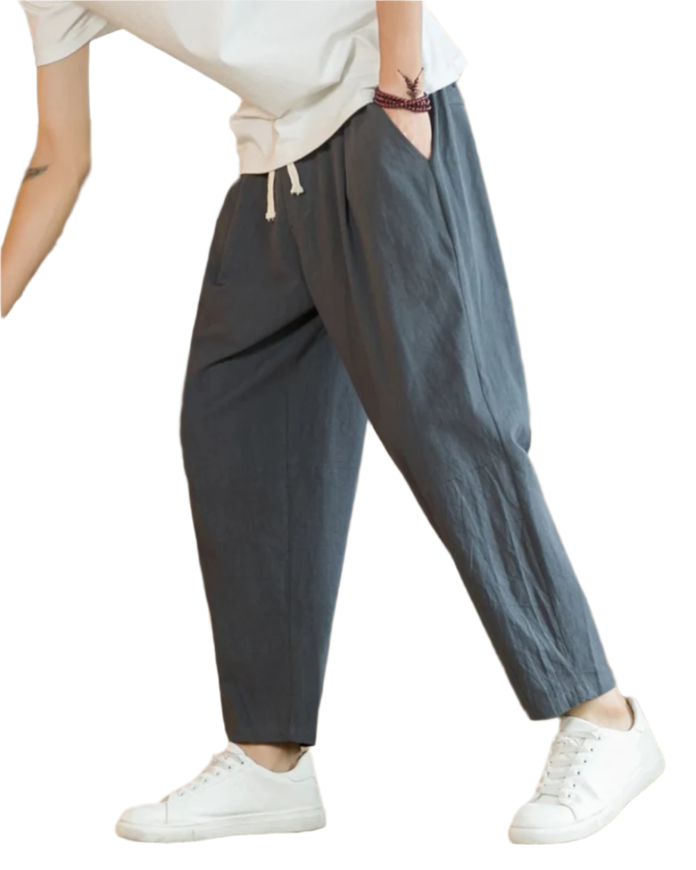 Pantalona de algodão Roma
