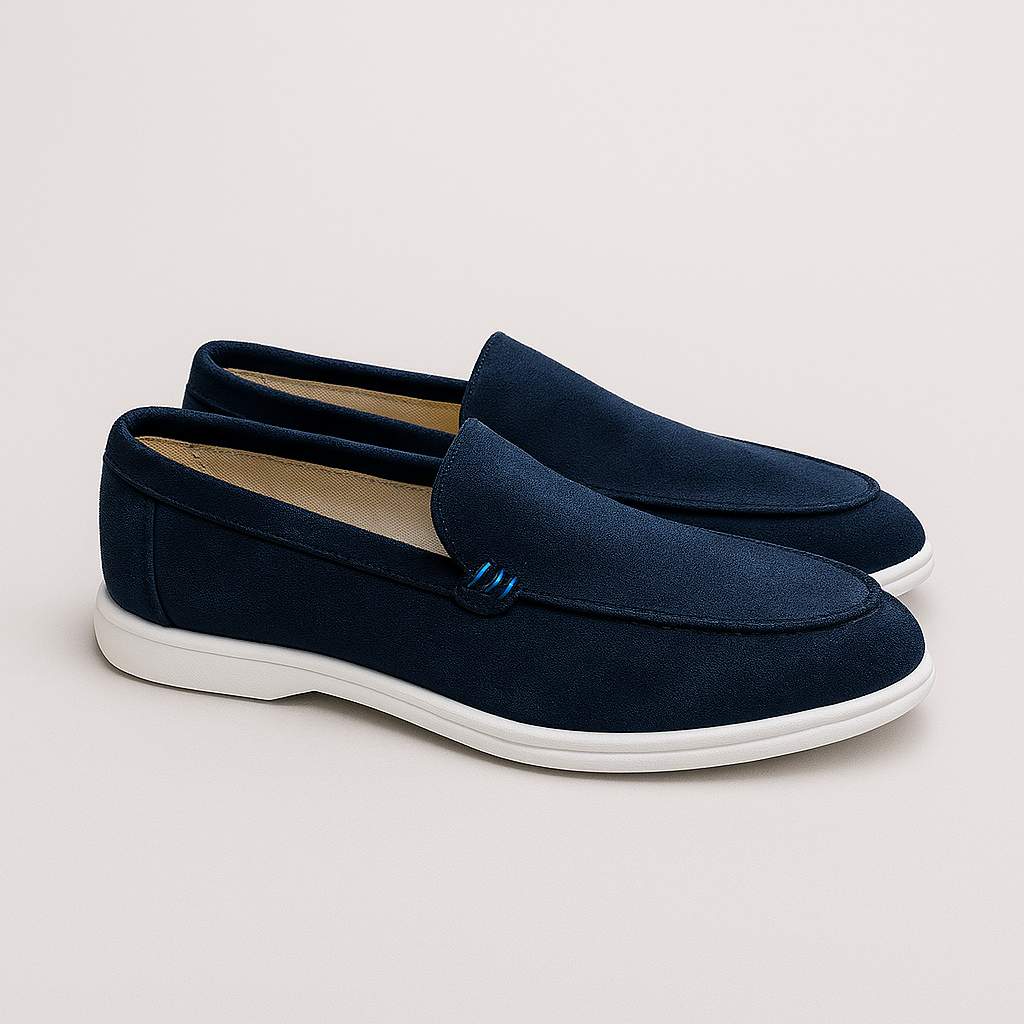 Elegantes mocassins de camurça