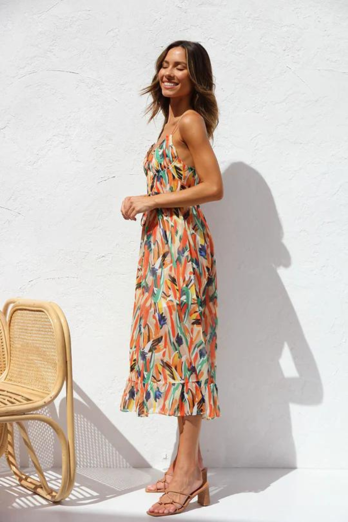 Vestido midi elegante