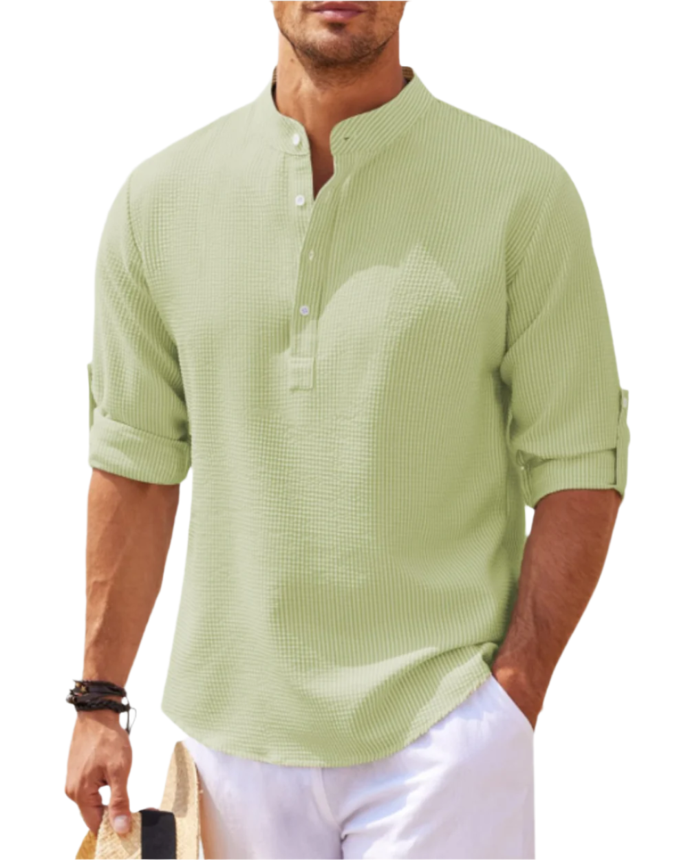 Camisa pólo de manga comprida