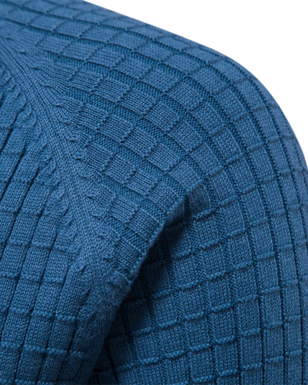 Camisola com padrão de grelha para homem