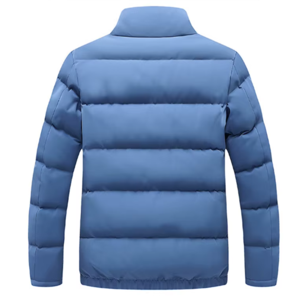 Casaco de inverno com gola alta