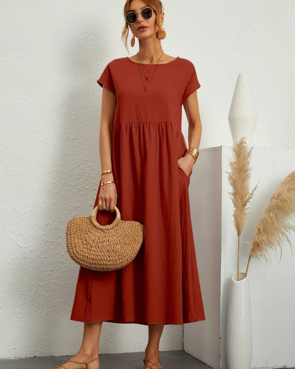 Vestido de mulher elegante