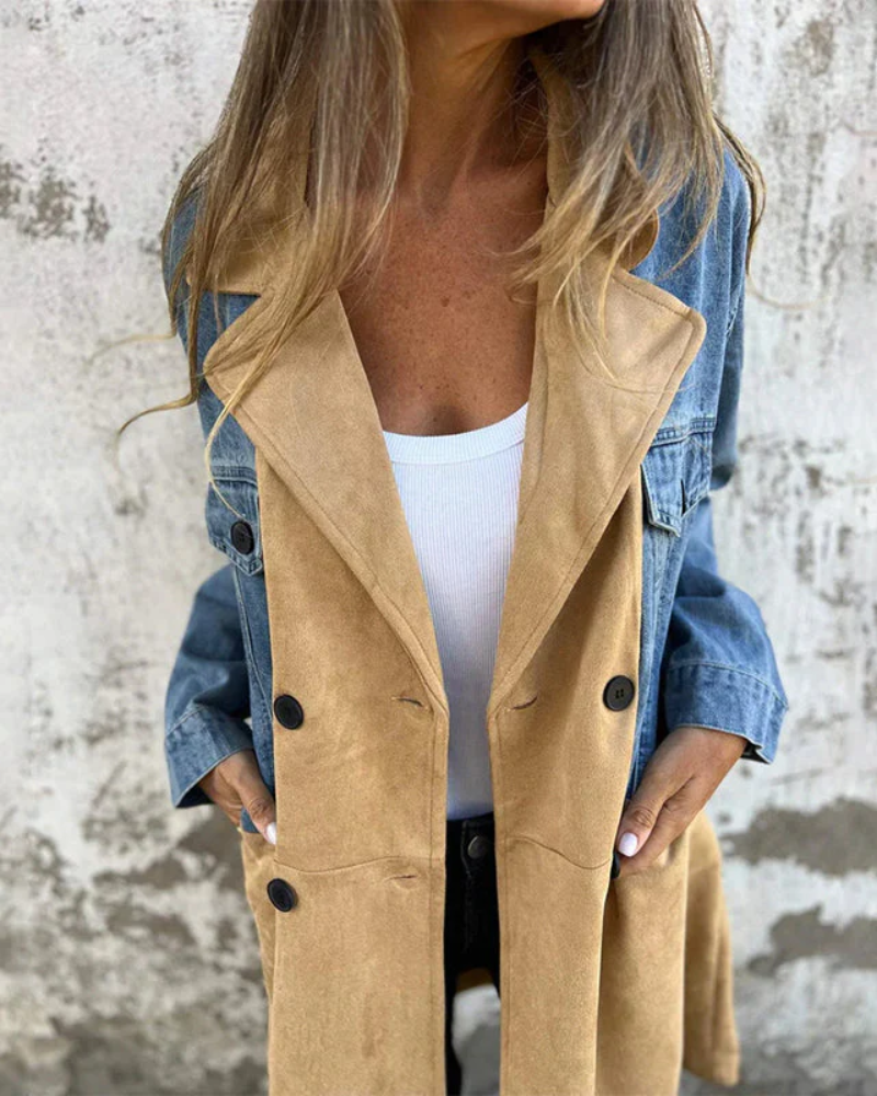 Casaco de malha elegante para mulher