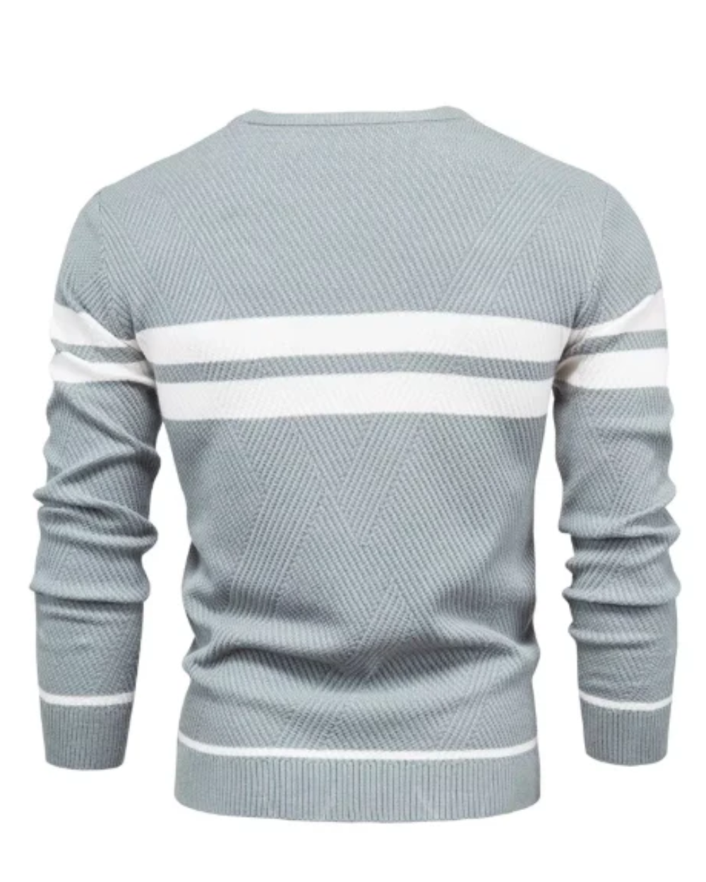 Camisola de homem elegante com riscas
