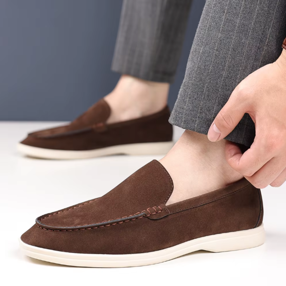Mocassins de camurça de luxo