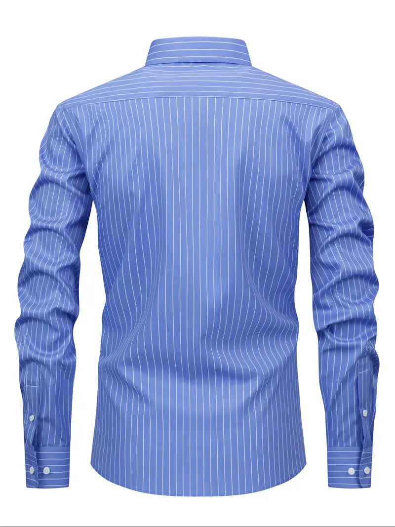 Camisa às riscas chique