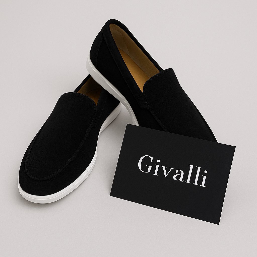 Elegantes mocassins de camurça