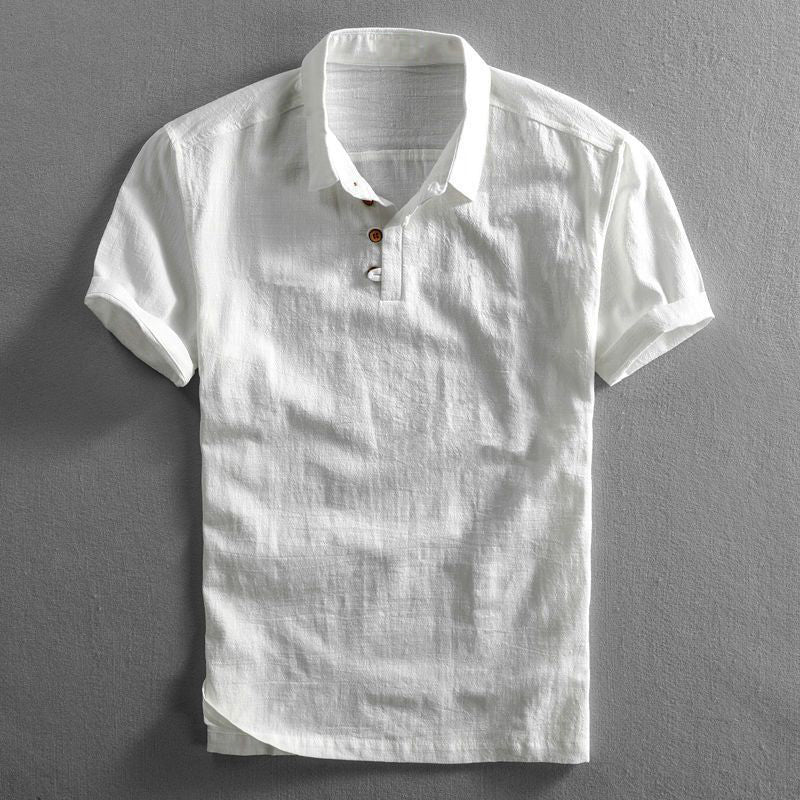 Camisa pólo em linho San Julian
