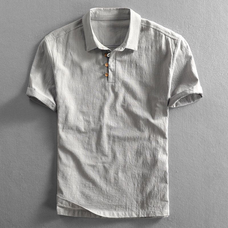 Camisa pólo em linho San Julian