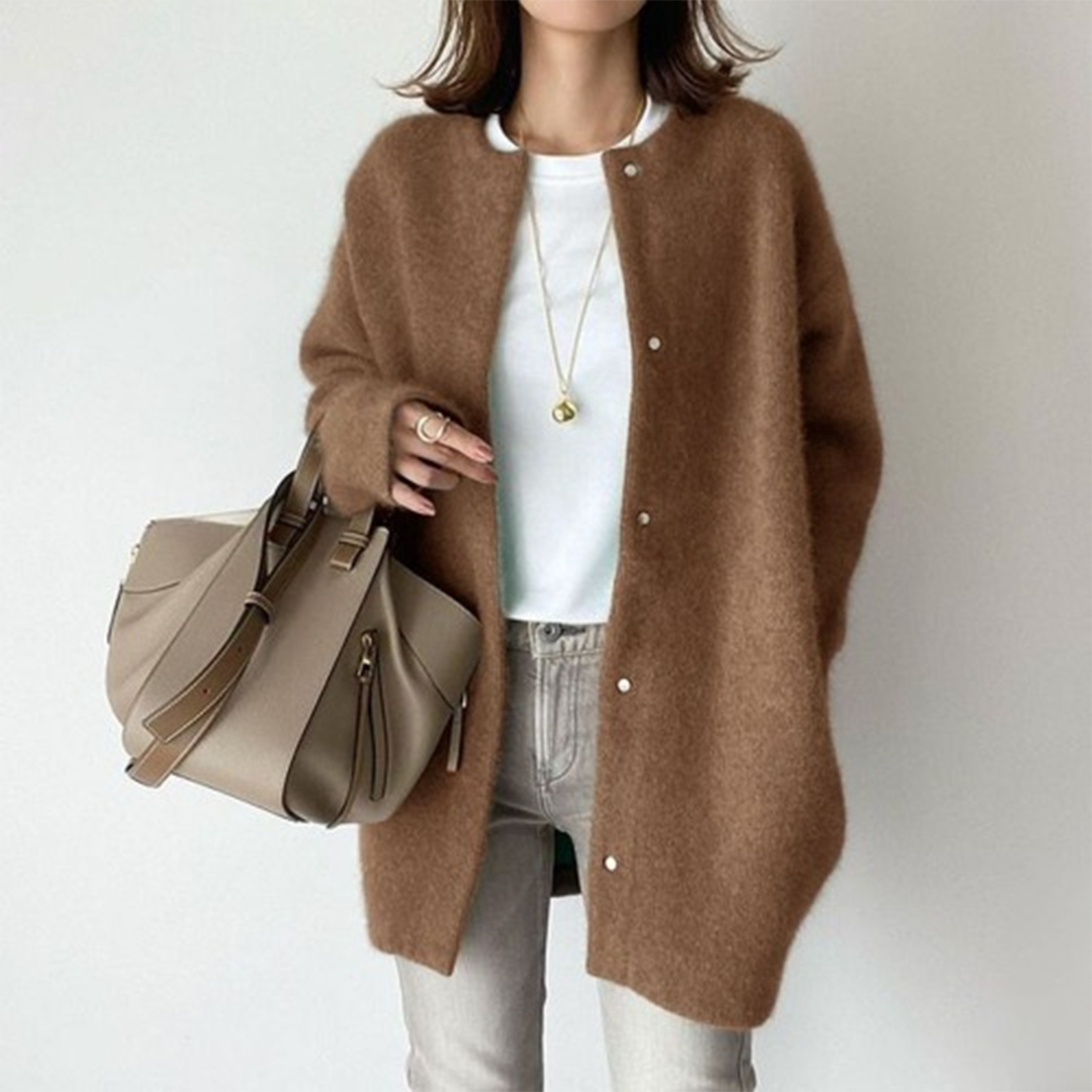 Casaco de malha Paris Elegant para mulher