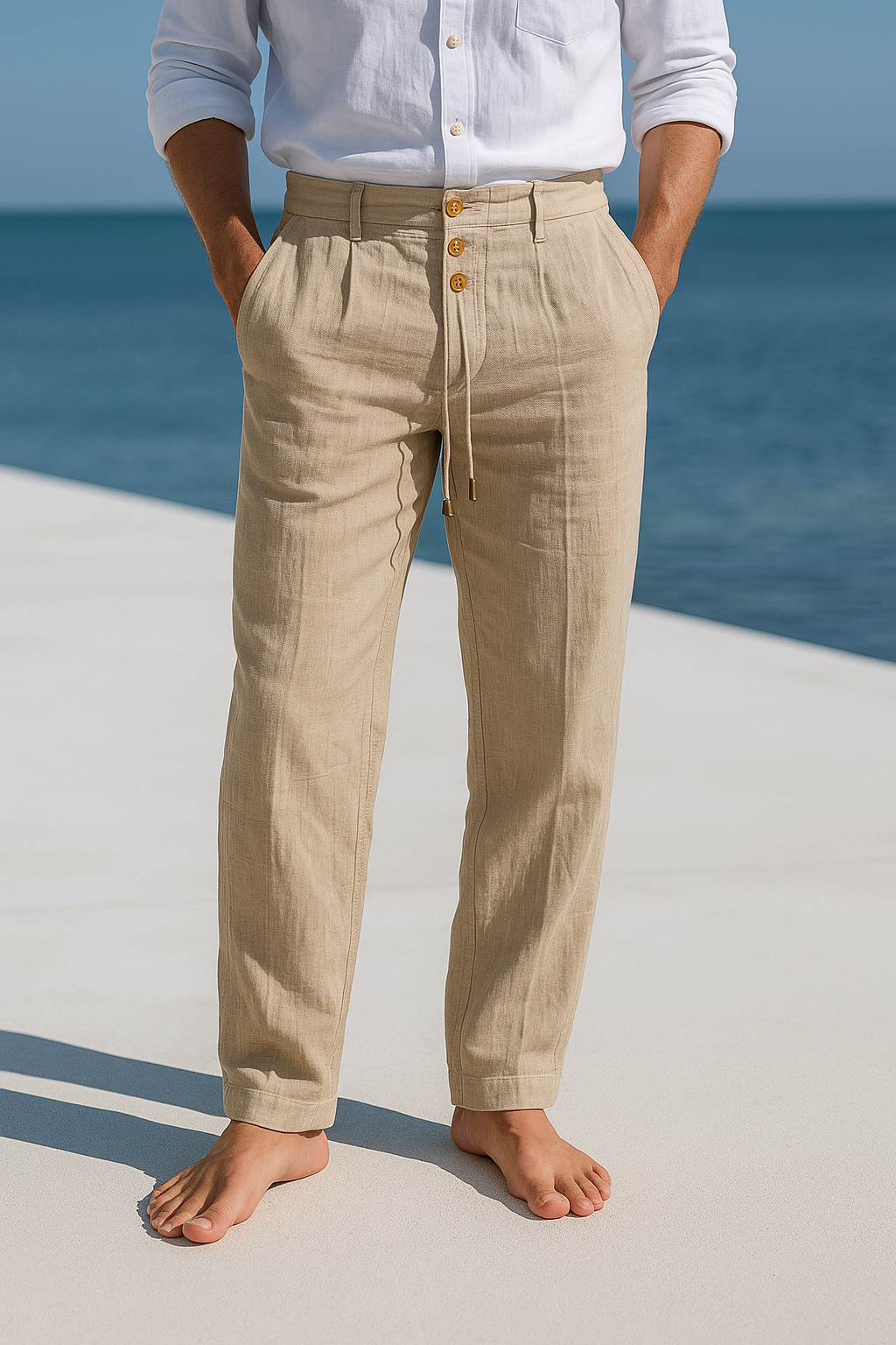Calças de verão elegantes