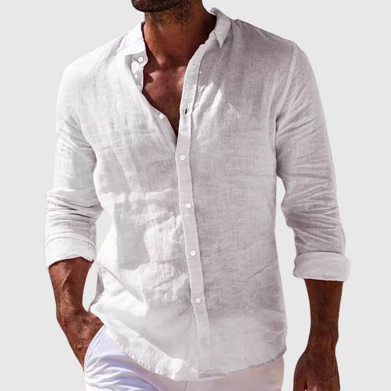 Camisa de linho elegante