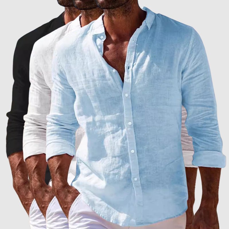 Camisa de linho elegante