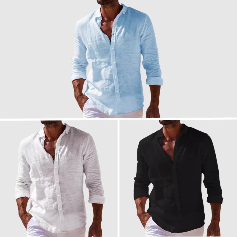 Camisa de linho elegante