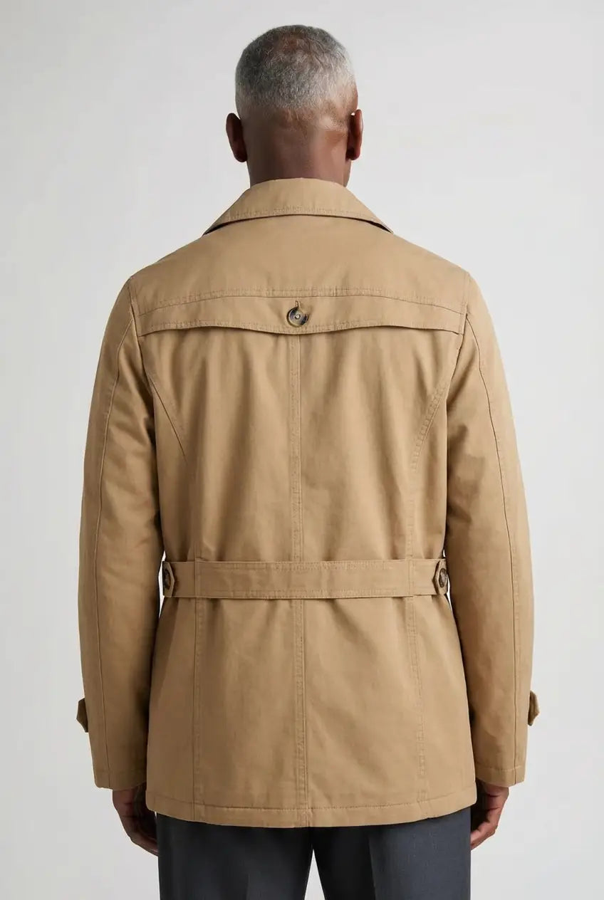 Givalli - Elegante gabardina acolchoada