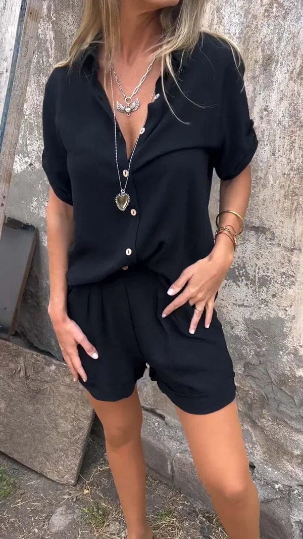 Conjunto de mulher elegante e respirável