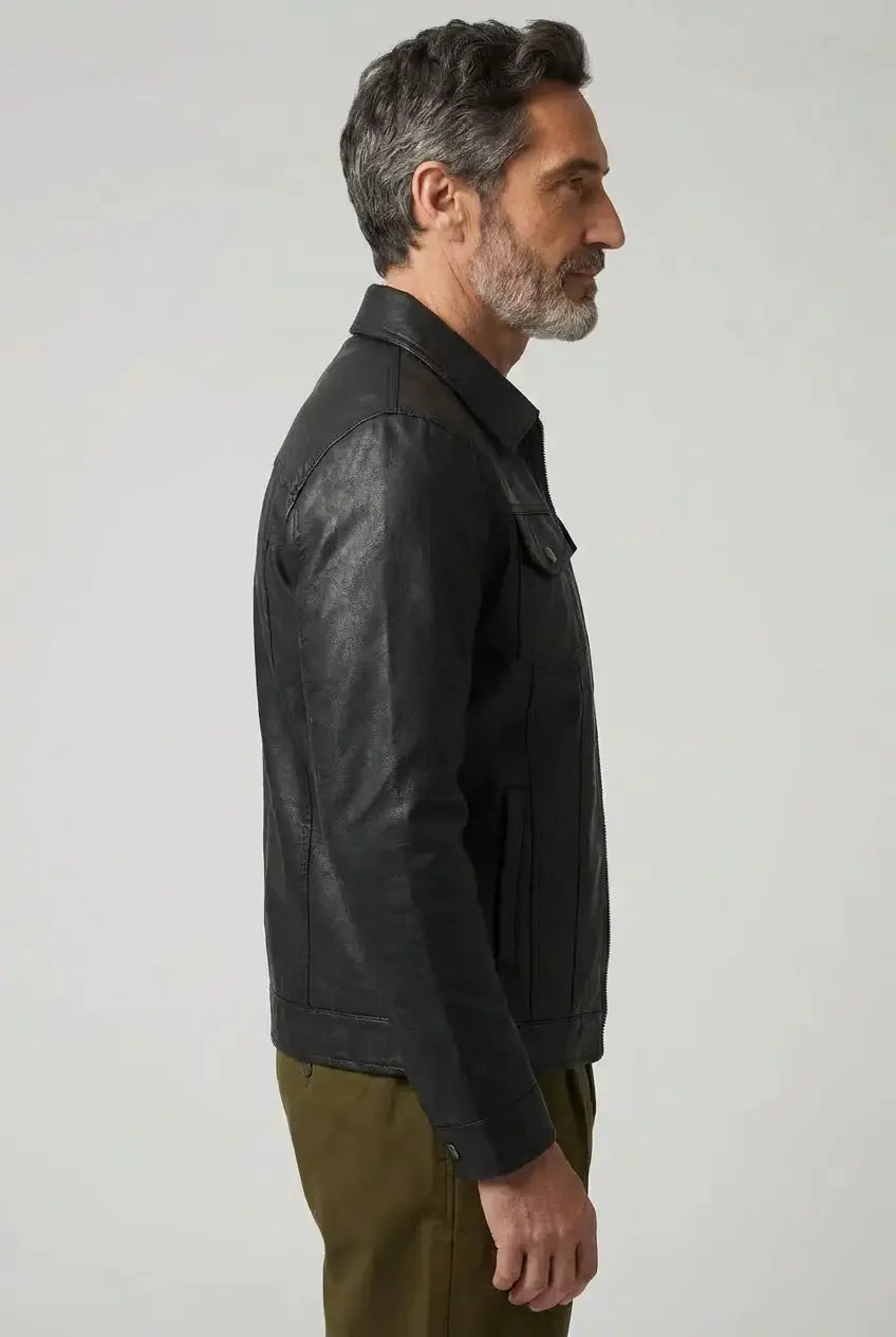 Givalli - Casaco de couro elegante