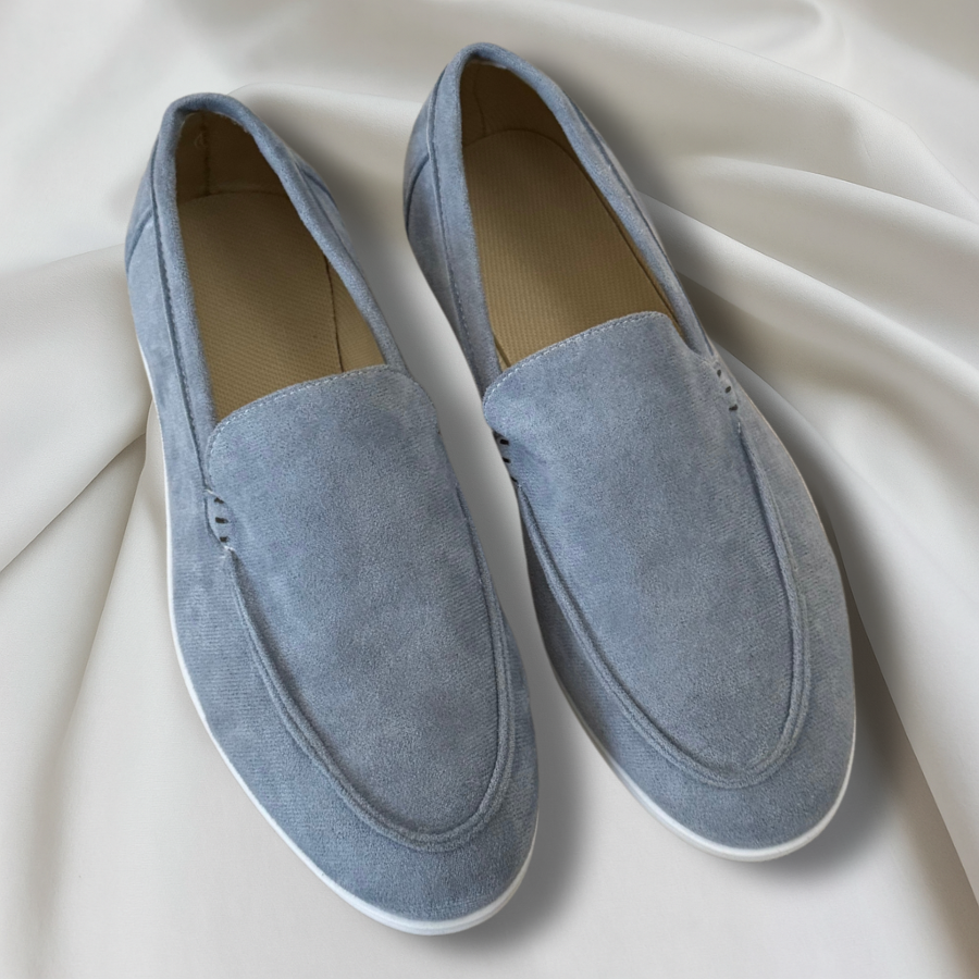 Elegantes mocassins de camurça