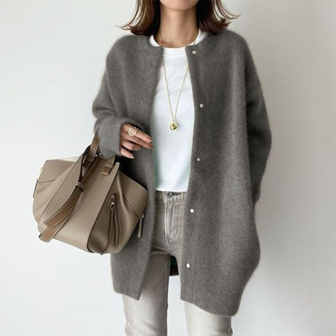 Casaco de malha Paris Elegant para mulher
