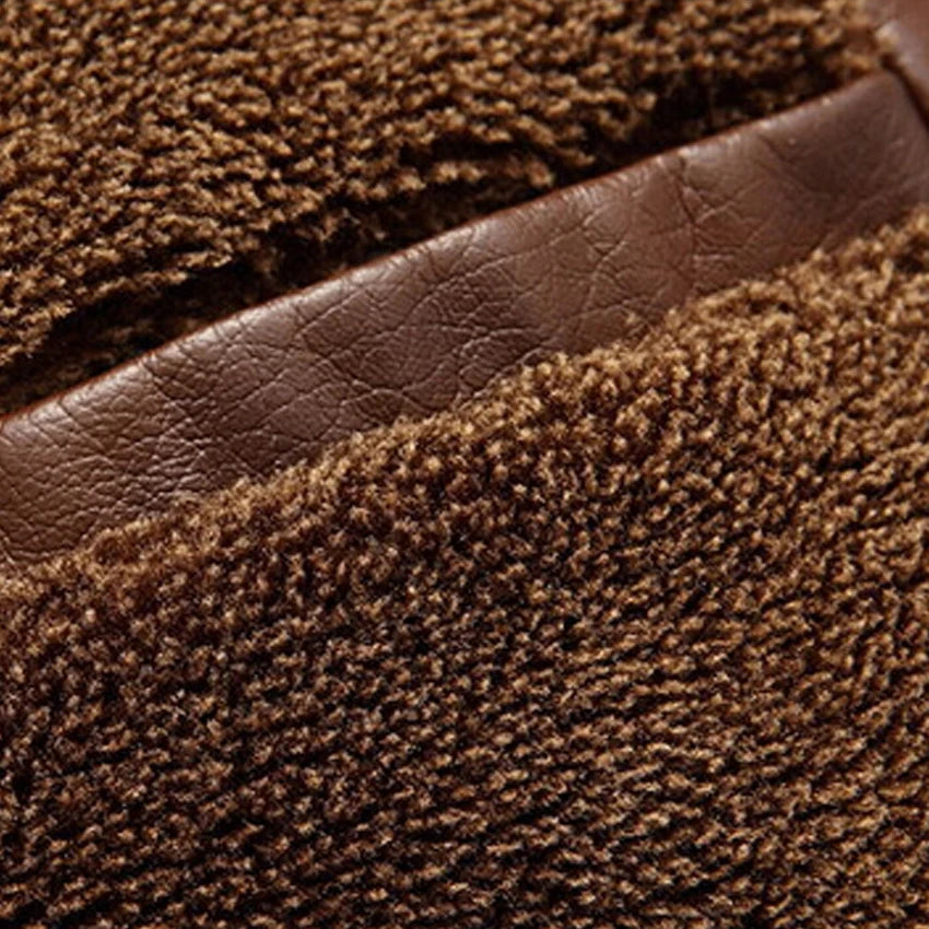 Casaco de couro de alta qualidade para homem