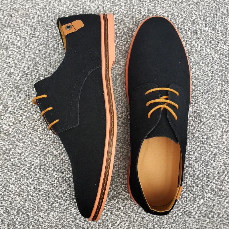 Sapatos de negócios Oxford de camurça