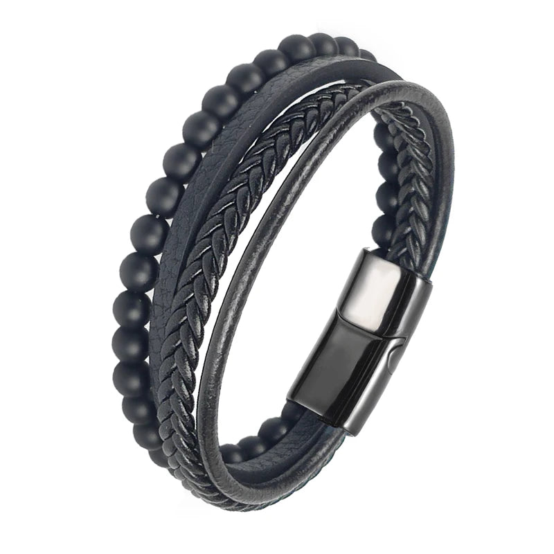 Pulseira de aço de luxo para homem