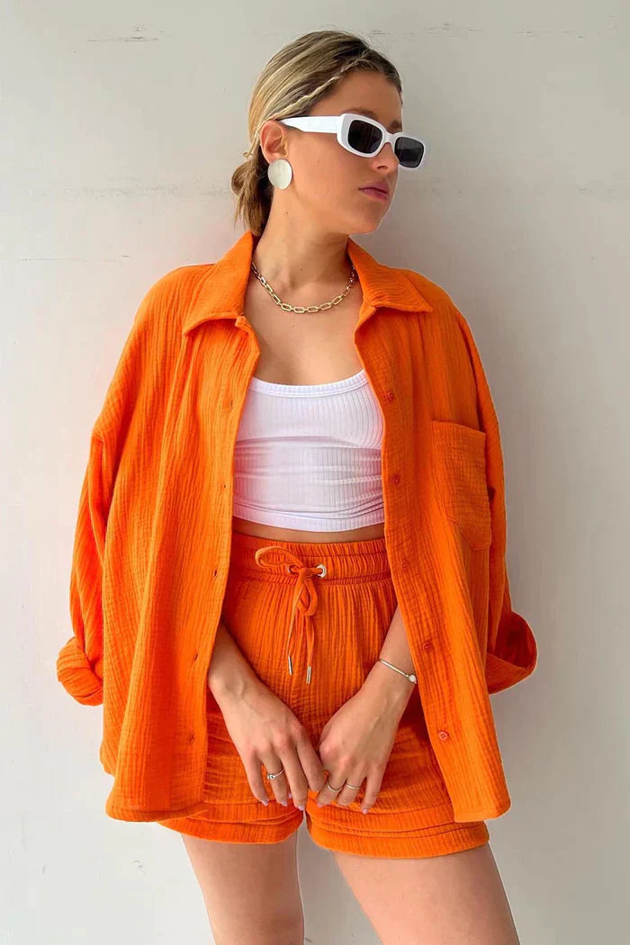 Conjunto casual de verão