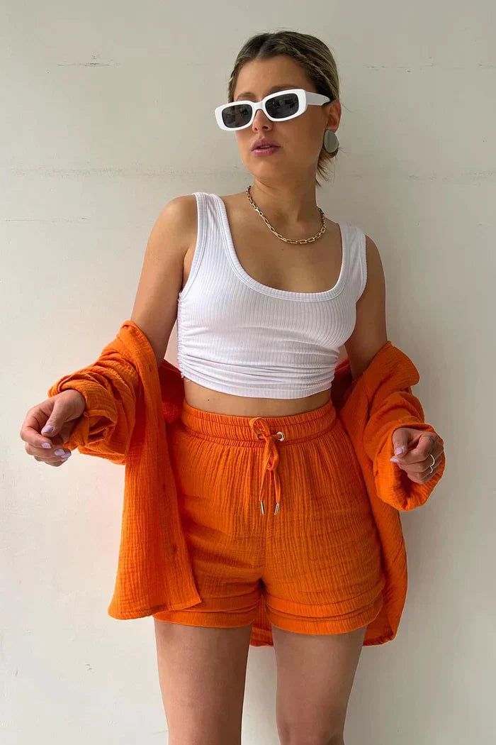 Conjunto casual de verão