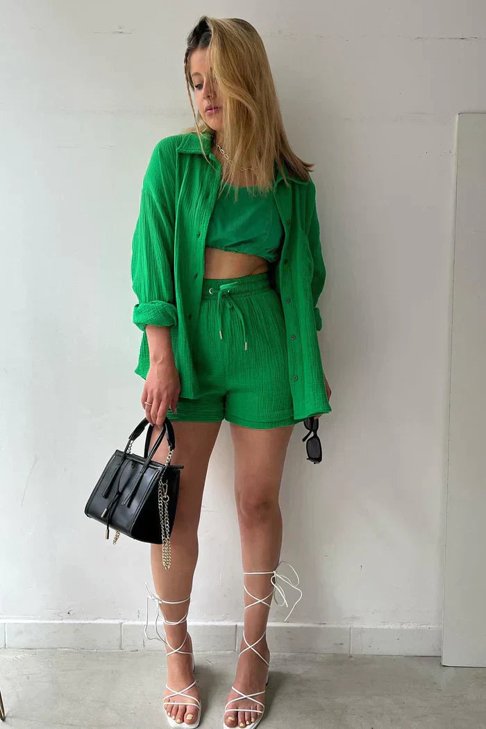 Conjunto casual de verão