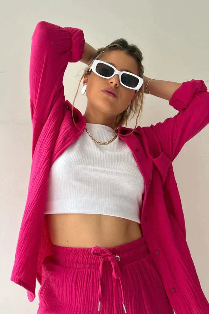 Conjunto casual de verão