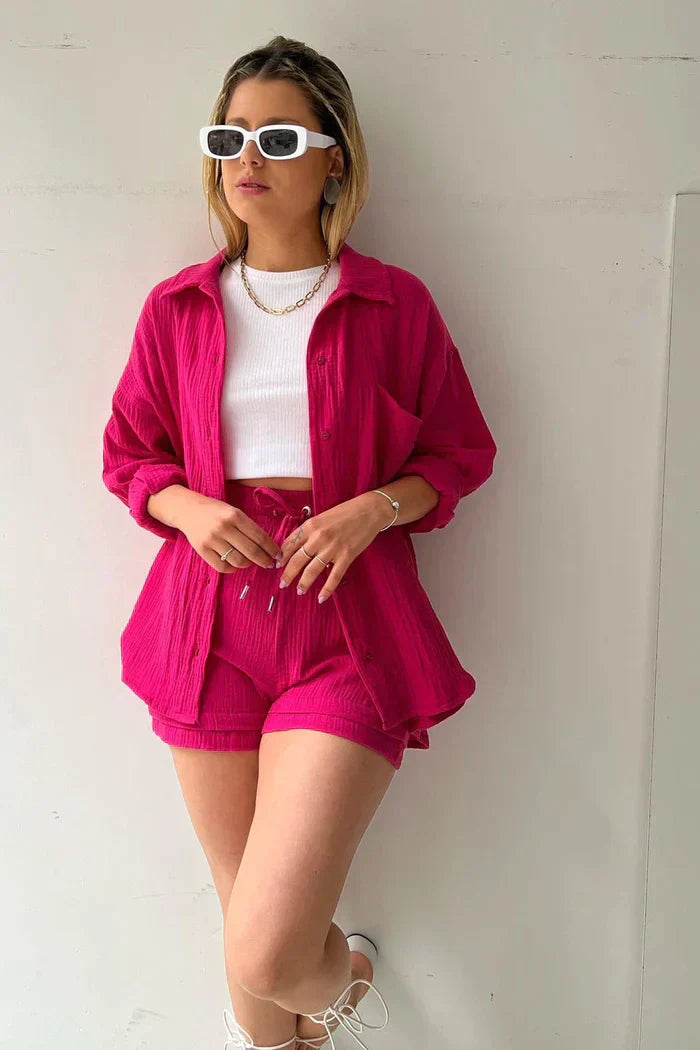 Conjunto casual de verão