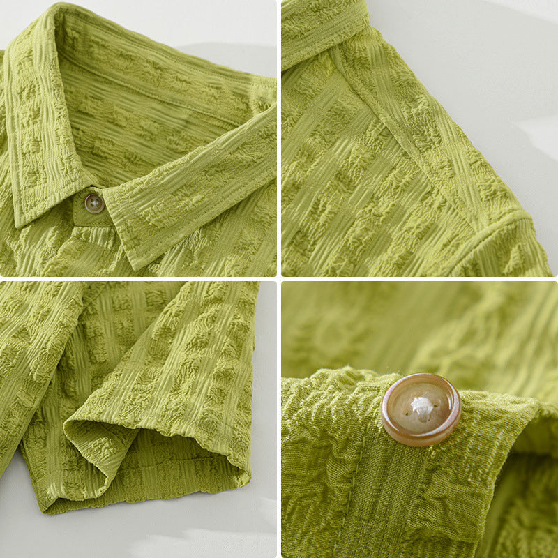 Camisa casual com textura