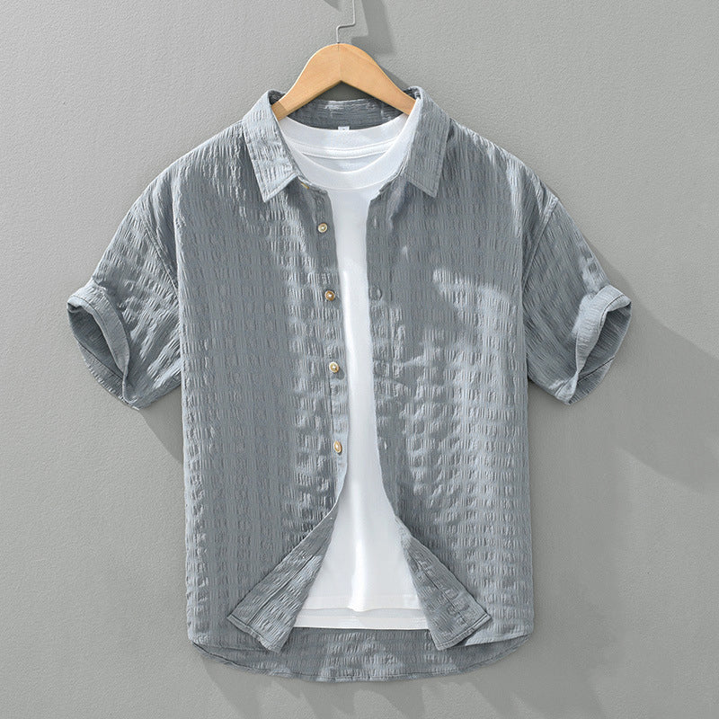 Camisa casual com textura