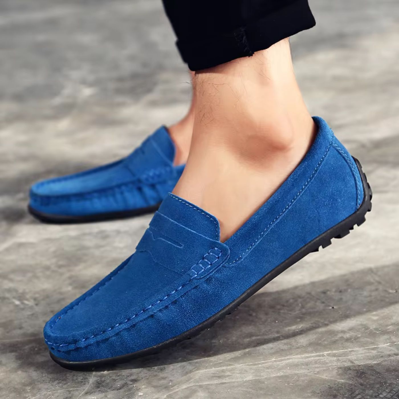 Mocassins de camurça macia