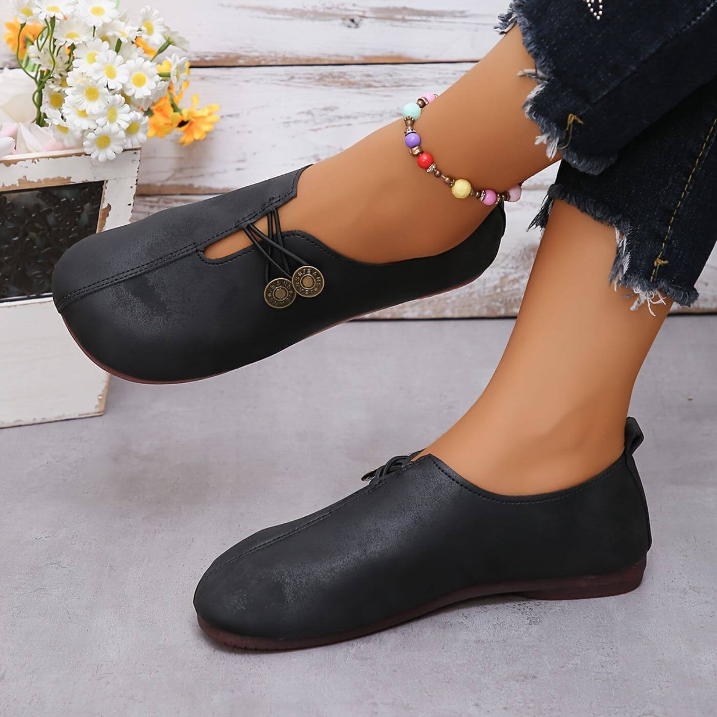 Sapatos ortopédicos macios e flexíveis