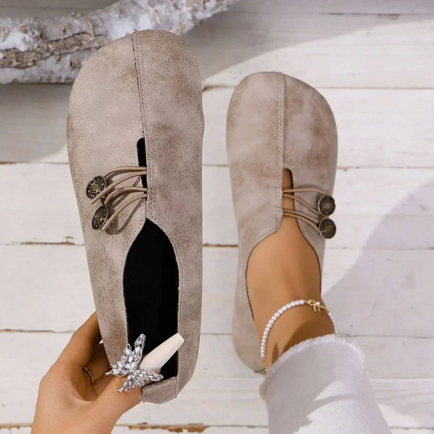 Sapatos ortopédicos macios e flexíveis
