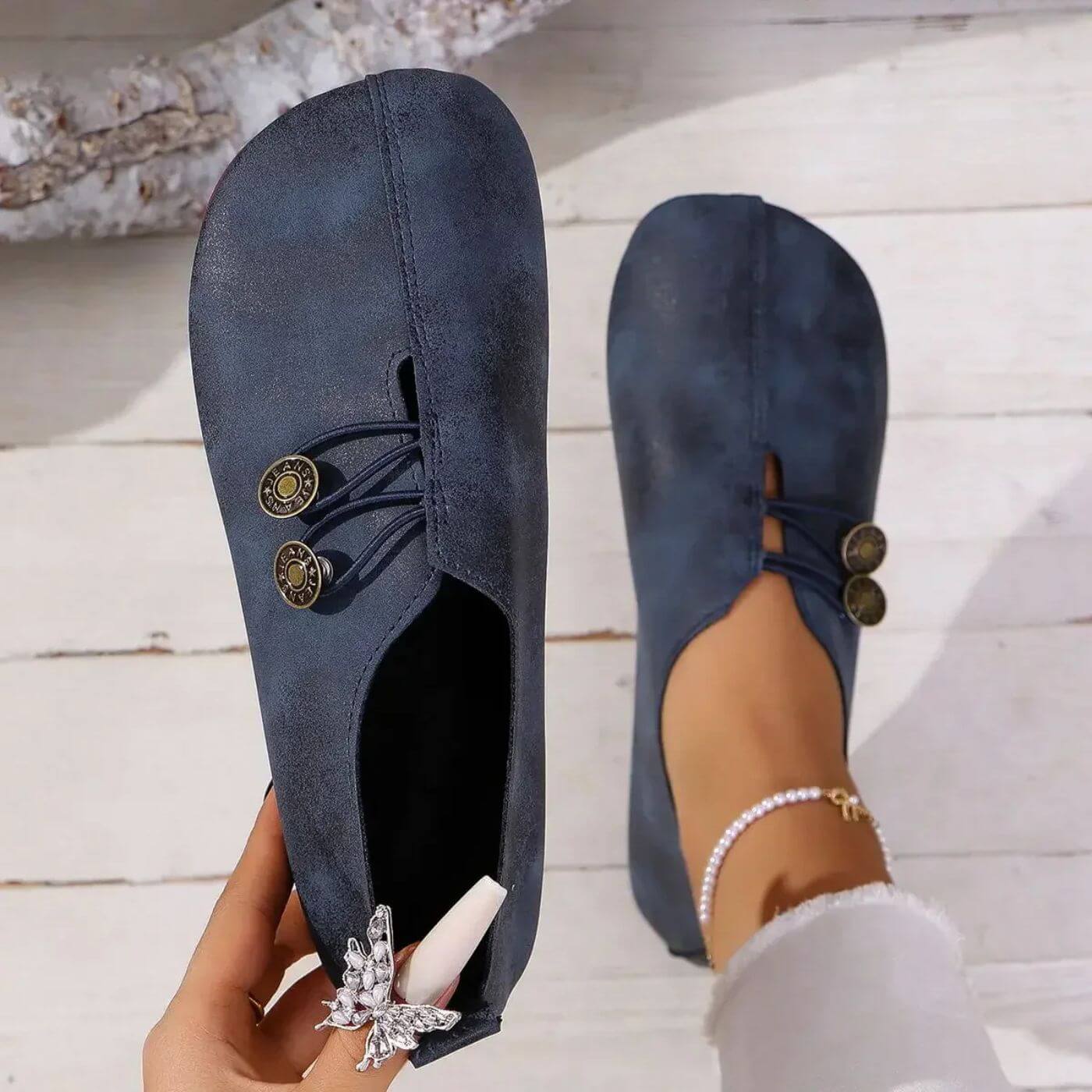 Sapatos ortopédicos macios e flexíveis