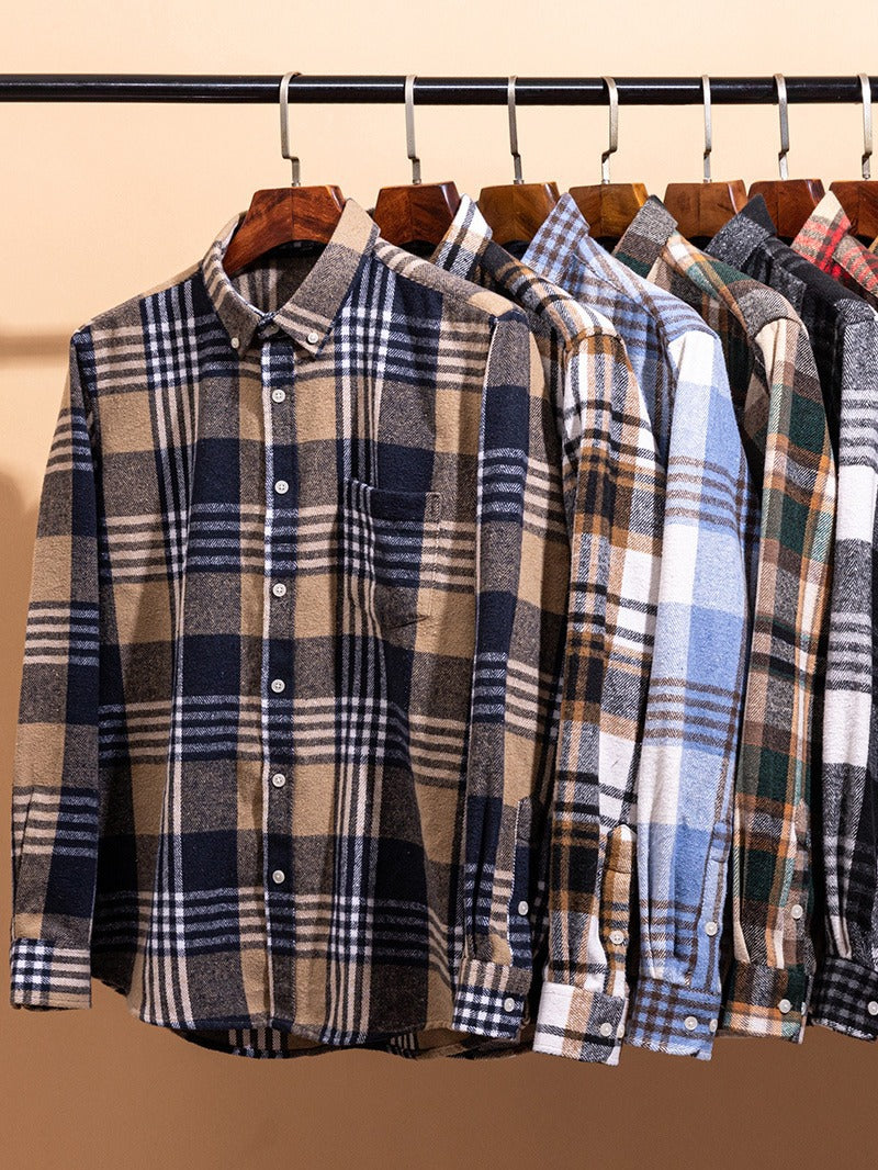 Camisa xadrez de algodão