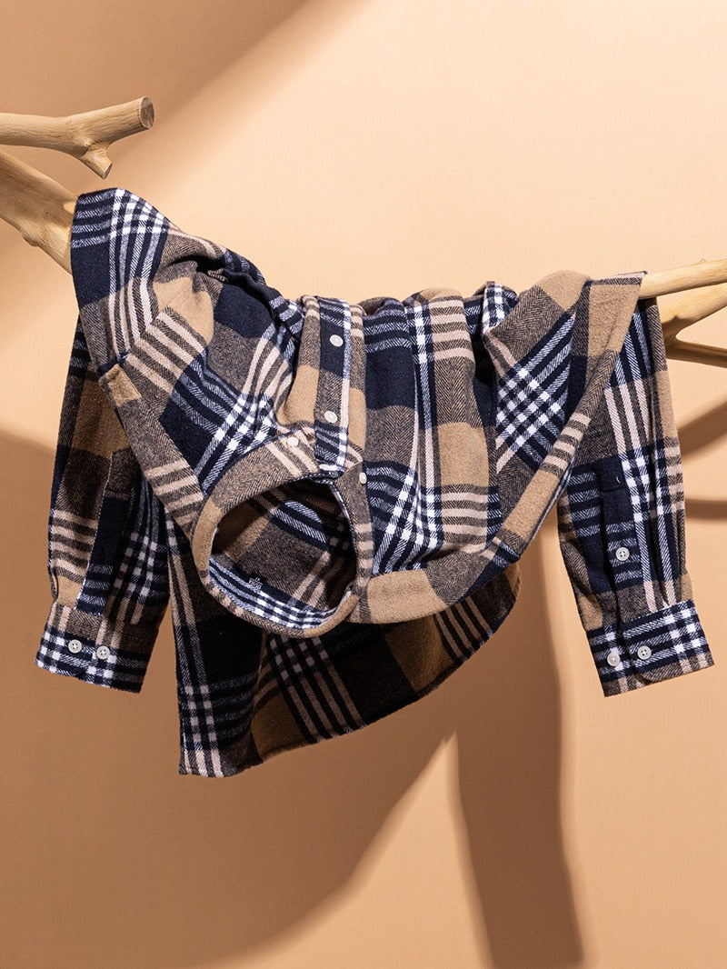 Camisa xadrez de algodão