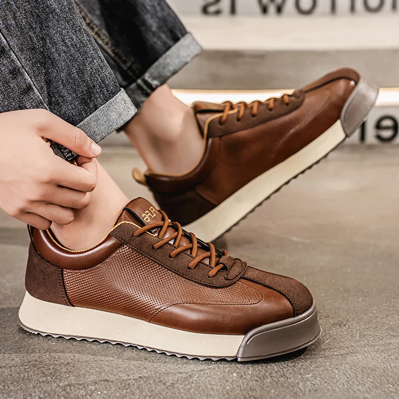 Sapatos de couro italiano