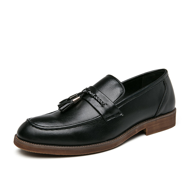 Mocassins com borla em pele
